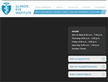 Tablet Screenshot of illinoiseyeinstitute.org